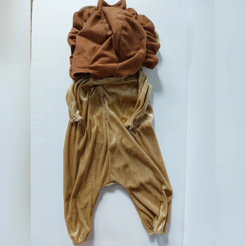 2pc Lion Costume 6-12m Cowardly Lion King Simba‎ Zoo Animal Biblical Costume
